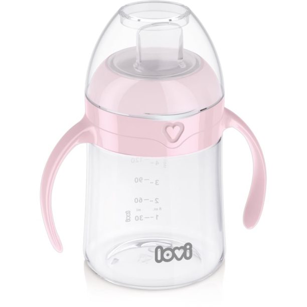 LOVI First Cup чаша с дръжки Pink 6m+ 150 мл.