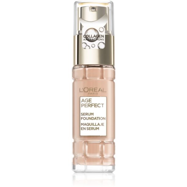 L’Oréal Paris Age Perfect Serum Foundation фон дьо тен за зряла кожа цвят 140 - Linen 30 мл.