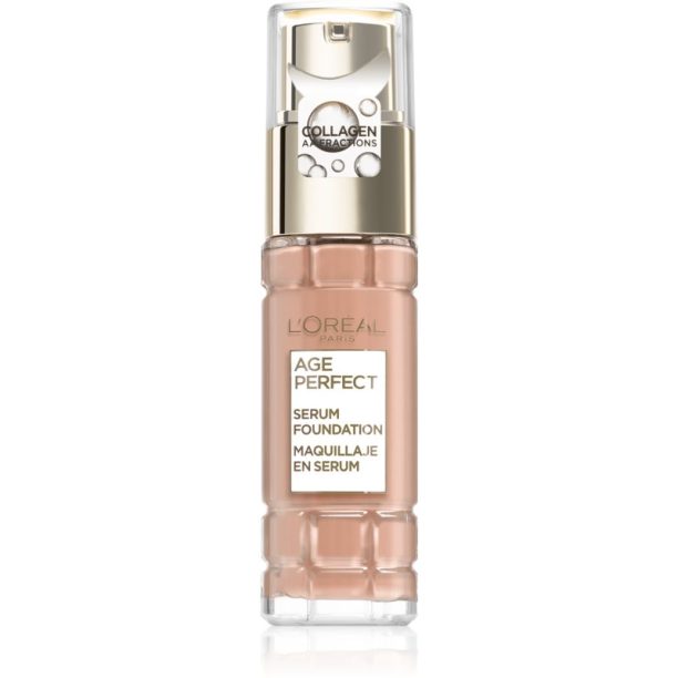 L’Oréal Paris Age Perfect Serum Foundation фон дьо тен за зряла кожа цвят 250 - Warm Beige 30 мл.