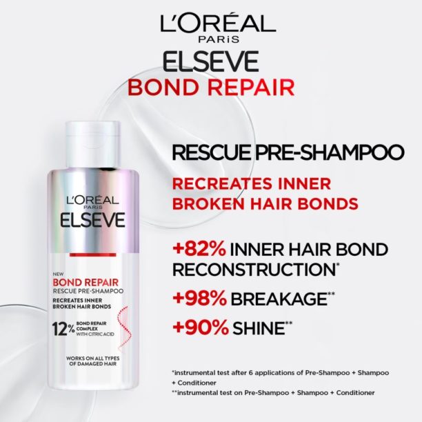 L’Oréal Paris Elseve Bond Repair грижа за използване преди нанасянето на шампоан с регенериращ ефект 200 мл. на ниска цена