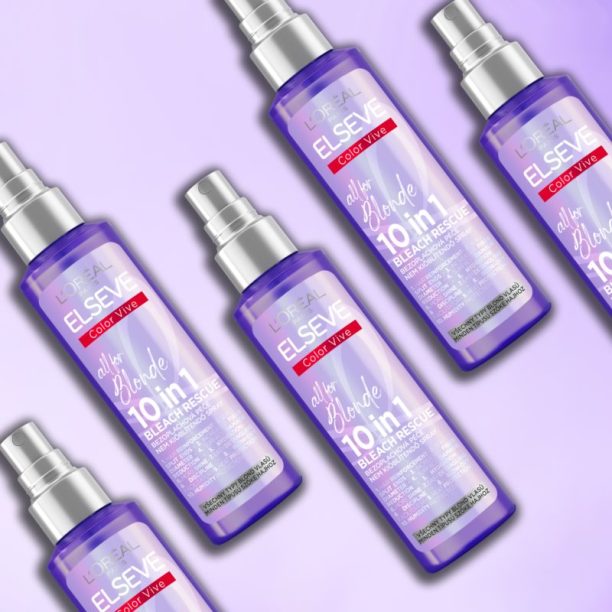 L’Oréal Paris Elseve Color-Vive Purple спрей без отмиване за всички видове руса коса 150 мл. купи на топ цена