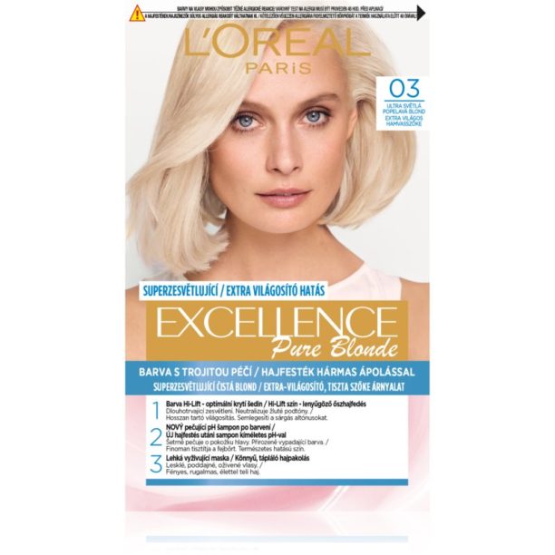 L’Oréal Paris Excellence Creme боя за коса цвят 03 Ultra Light Ash Blonde 1 бр.