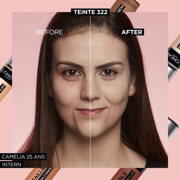 L’Oréal Paris Infaillible 24h More Than Concealer покриващ коректор с матиращ ефект цвят 322 Ivory 11 мл. купи на топ цена