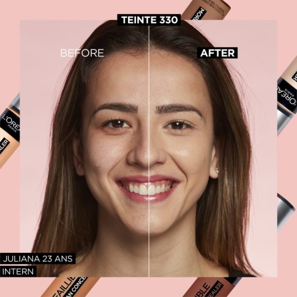 L’Oréal Paris Infaillible 24h More Than Concealer покриващ коректор с матиращ ефект цвят 330 Pecan 11 мл. купи на топ цена