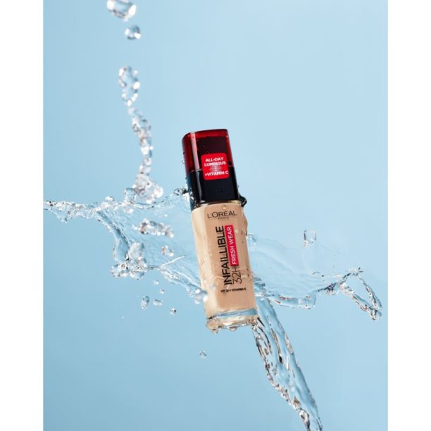 L’Oréal Paris Infaillible 32H Fresh Wear дълготраен течен фон дьо тен цвят 130 True Beige 30 мл. купи на топ цена