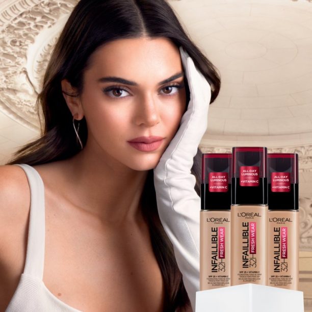 L’Oréal Paris Infaillible 32H Fresh Wear дълготраен течен фон дьо тен цвят 130 True Beige 30 мл. на ниска цена