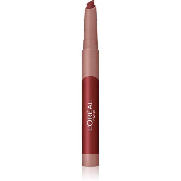 L’Oréal Paris Infaillible Matte Lip Crayon стик-червило с матиращ ефект цвят 112 Spice of Life 2.5 гр.