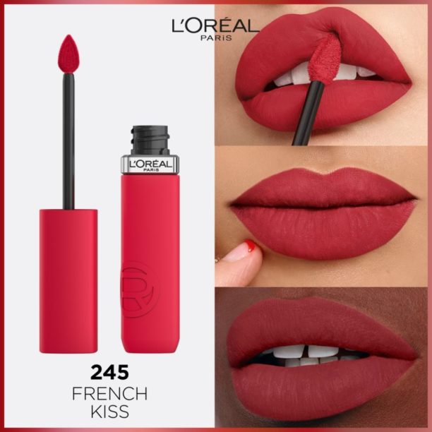 L’Oréal Paris Infaillible Matte Resistance матиращо хидратиращо червило цвят 245 French Kiss 5 мл. купи на топ цена