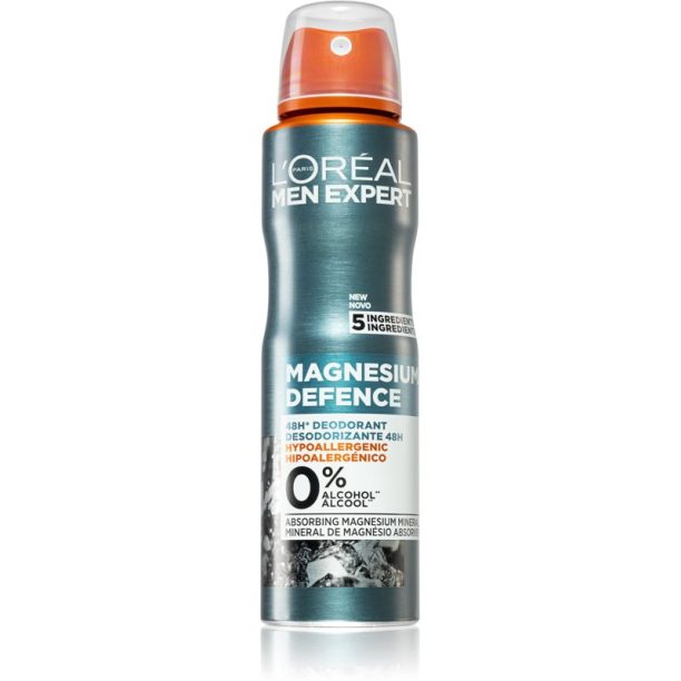 L’Oréal Paris Men Expert Magnesium Defence дезодорант в спрей за мъже 150 мл. на ниска цена