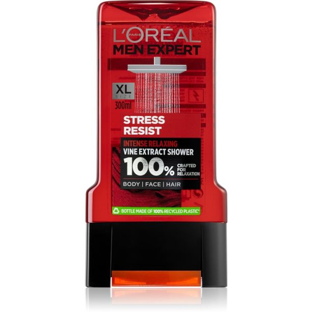 L’Oréal Paris Men Expert Stress Resist анти- стрес душ гел 3 в 1 300 мл.