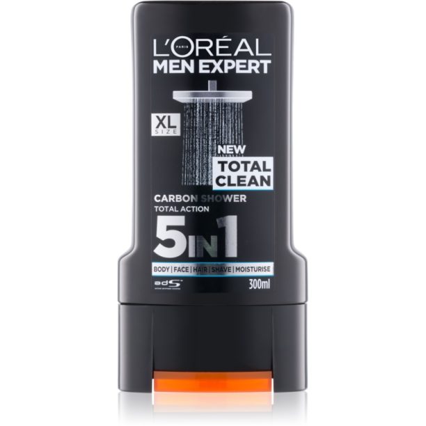 L’Oréal Paris Men Expert Total Clean душ гел  5 в 1 300 мл.