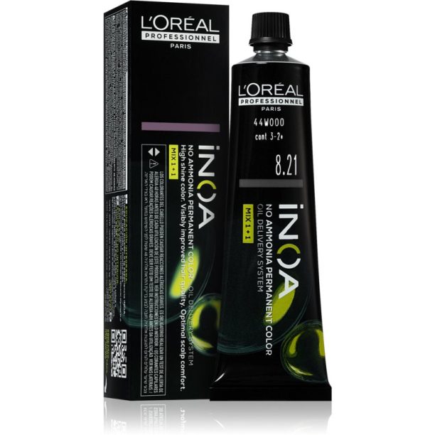 L’Oréal Professionnel Inoa перманентната боя за коса без амоняк цвят 8.21 60 мл.