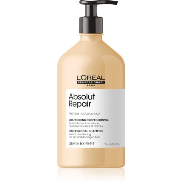 L’Oréal Professionnel Serie Expert Absolut Repair дълбоко регенериращ шампоан за суха и увредена коса 750 мл.