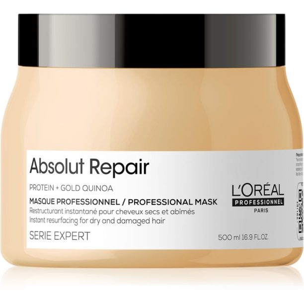 L’Oréal Professionnel Serie Expert Absolut Repair дълбоко регенерираща маска за суха и увредена коса 500 мл.