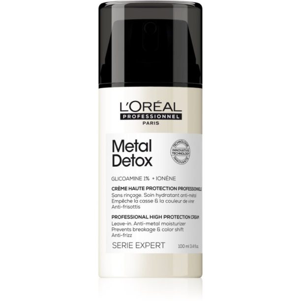 L’Oréal Professionnel Serie Expert Metal Detox защитен крем за крехка и стресирана коса 100 мл. на ниска цена