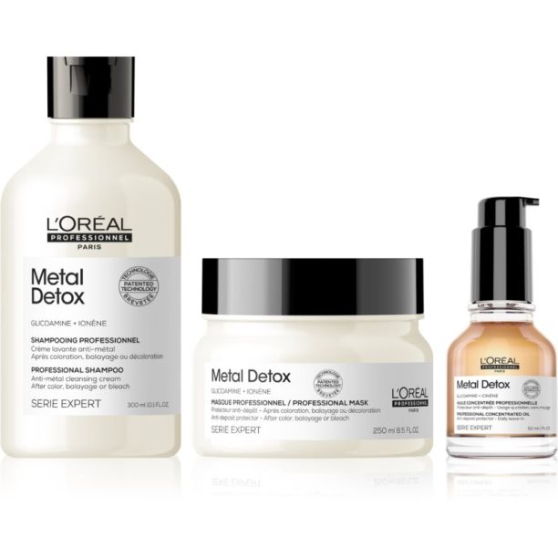 L’Oréal Professionnel Serie Expert Metal Detox изгодна опаковка (за дълбоко почистване) на ниска цена