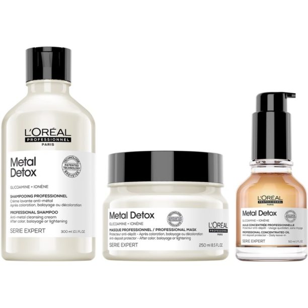 L’Oréal Professionnel Serie Expert Metal Detox подхранващо масло за коса срещу късане на косата 50 мл. купи на топ цена