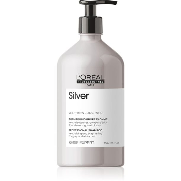 L’Oréal Professionnel Serie Expert Silver сребърен шампоан за сива коса 750 мл.