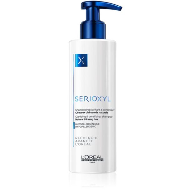 L’Oréal Professionnel Serioxyl Natural Thinning Hair почистващ шампоан за естествен косопад 250 мл.