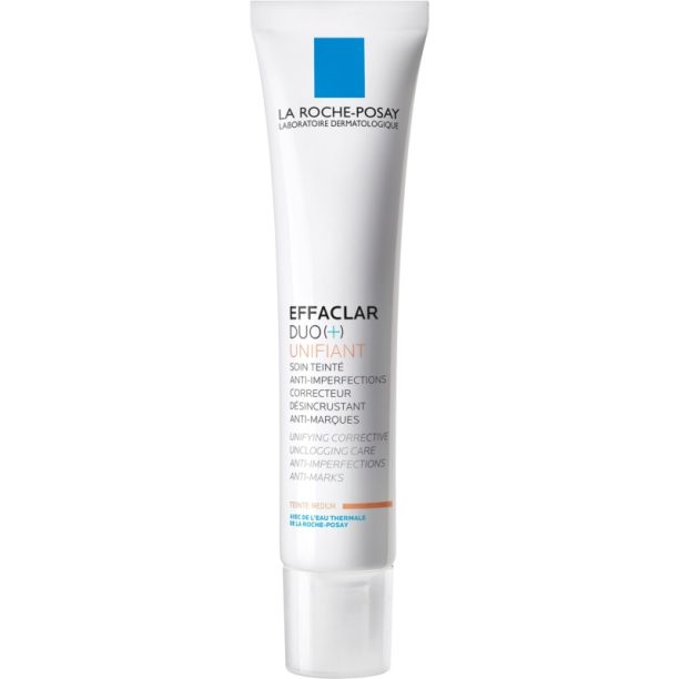 La Roche-Posay Effaclar DUO (+) тонираща уеднаквяваща корекция-грижа срещу несъвършенствата на кожата и следи след акне цвят Medium Duo [+] 40 мл.