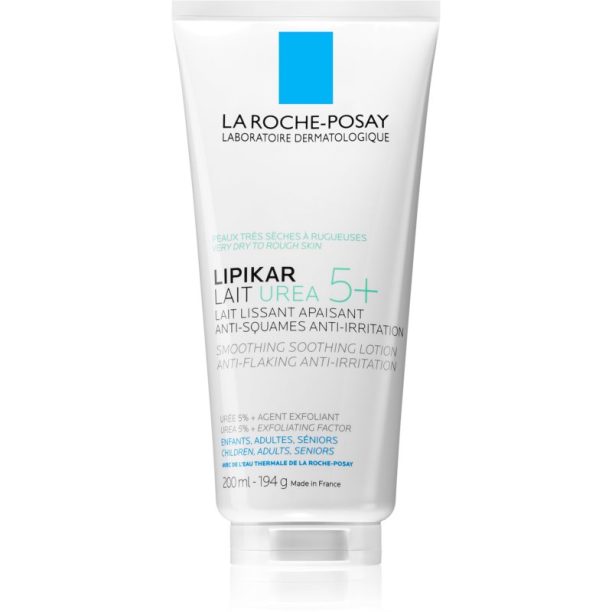 La Roche-Posay Lipikar Lait Urea 5+ успокояващ лосион за тяло за суха и раздразнена кожа 200 мл.