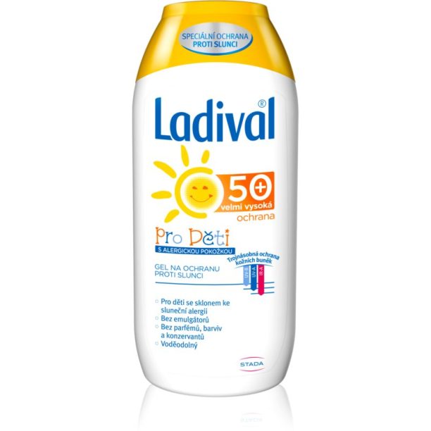 Ladival Kids защитен крем-гел за слънчеви бани против слънчеви алергии SPF 50+ 200 мл.