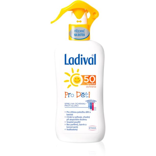 Ladival Kids слънцезащитен спрей за деца SPF 50 200 мл.