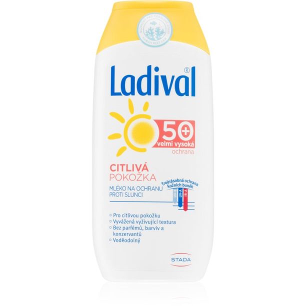 Ladival Sensitive слънцезащитно мляко за чувствителна кожа SPF 50+ 200 мл.