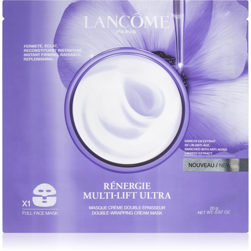 Lancôme Rénergie Multi-Lift Ultra платнена маска за интензивно опъване и озаряване на кожата на лицето 5 бр.