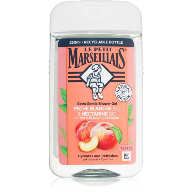 Le Petit Marseillais White Peach & Nectarine Bio нежен душ гел 250 мл. на ниска цена