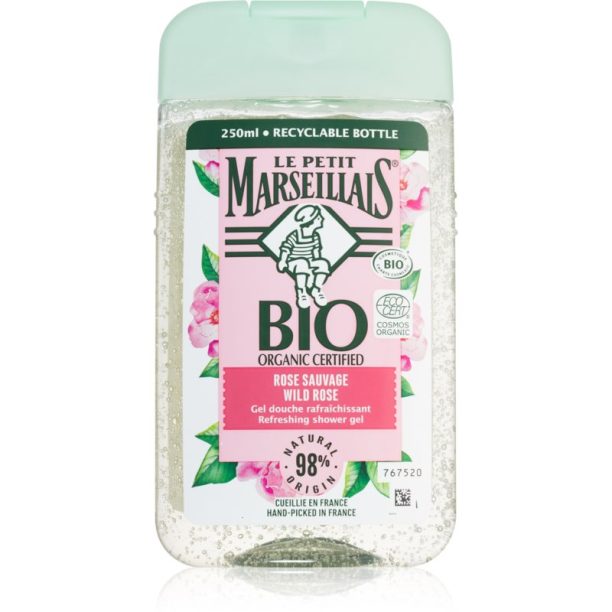 Le Petit Marseillais Wild Rose Bio Organic освежаващ душ гел 250 мл. на ниска цена