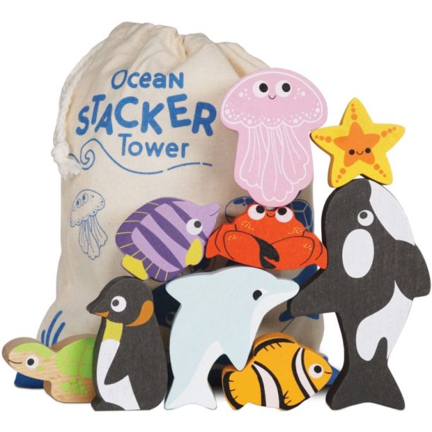 Le Toy Van Ocean Stacker Tower кула за сглобяване 9 бр.