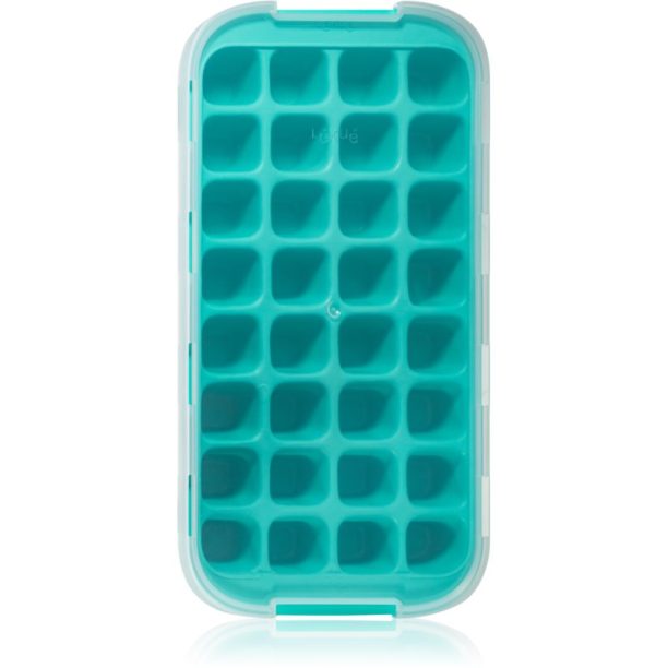 Lékué Industrial Ice Cube Tray with Lid силиконова форма за лед боя Turquoise 1 бр.