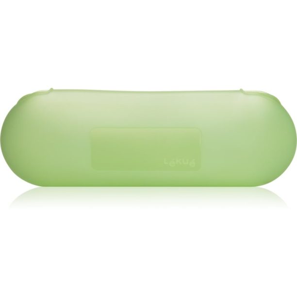 Lékué Reusable Baguette Case силиконова опаковка за багета боя Translucent Green 1 бр. на ниска цена