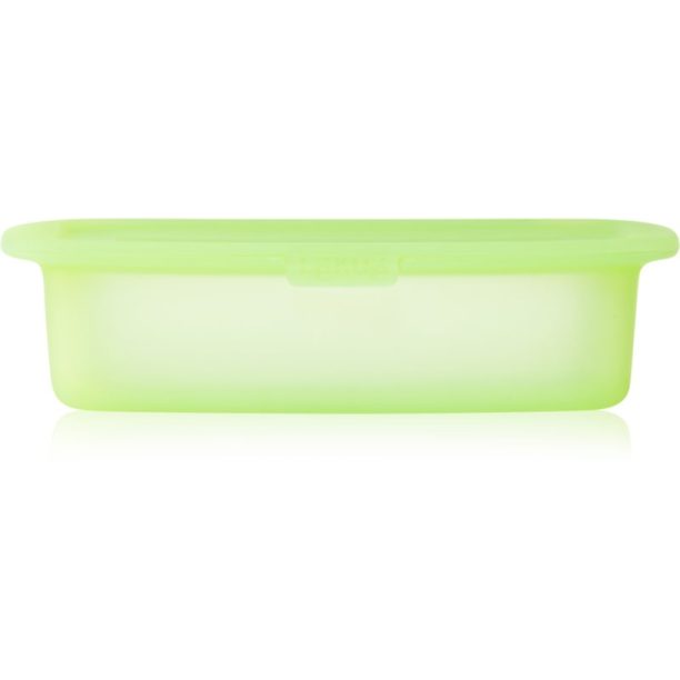 Lékué Reusable Silicone Box съд за съхранение на храни боя Translucent Green 500 мл. на ниска цена