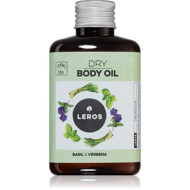 Leros Dry body oil basil & verbena сухо олио 100 мл.