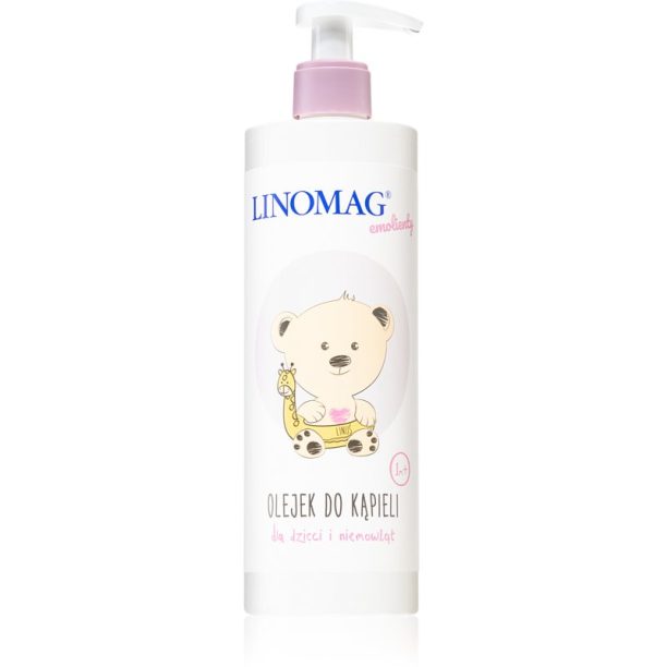 Linomag Emolienty Shower Oil олио за вана за деца от раждането им 400 мл.