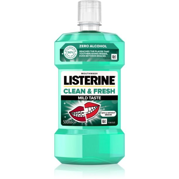 Listerine Clean & Fresh вода за уста срещу кариес 500 мл. на ниска цена