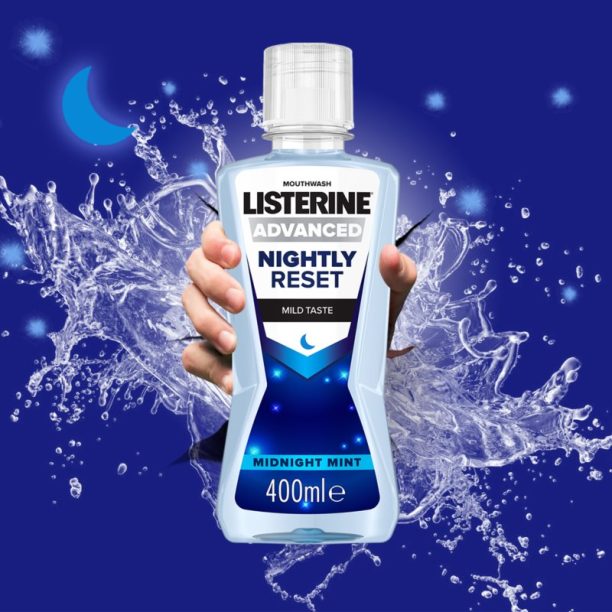 Nightly Reset Listerine Nightly Reset вода за уста за нощ 400 мл. - оригинален продукт