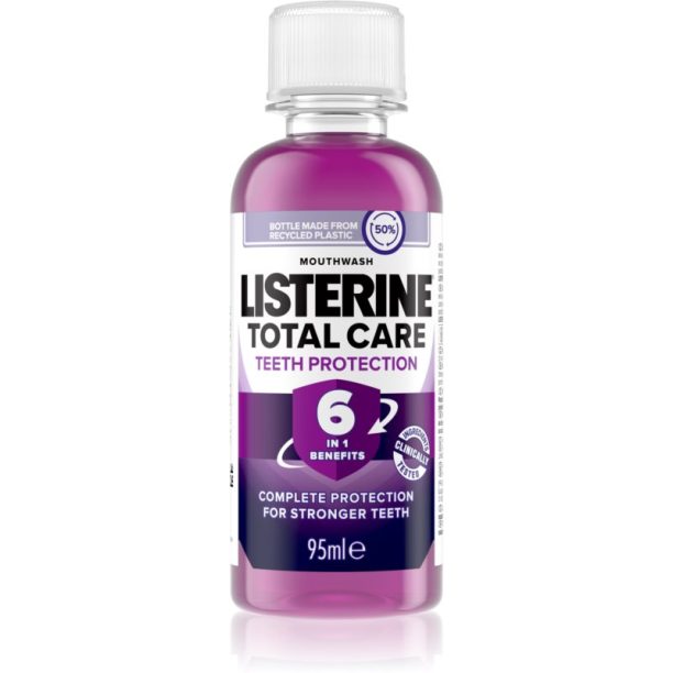 Listerine Total Care Teeth Protection вода за уста за цялостна защита на зъбите 6 в 1 95 мл. на ниска цена