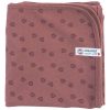 Lodger Dreamer Nomad Rib Print плетени одеяла за деца Rosewood 100x100 см