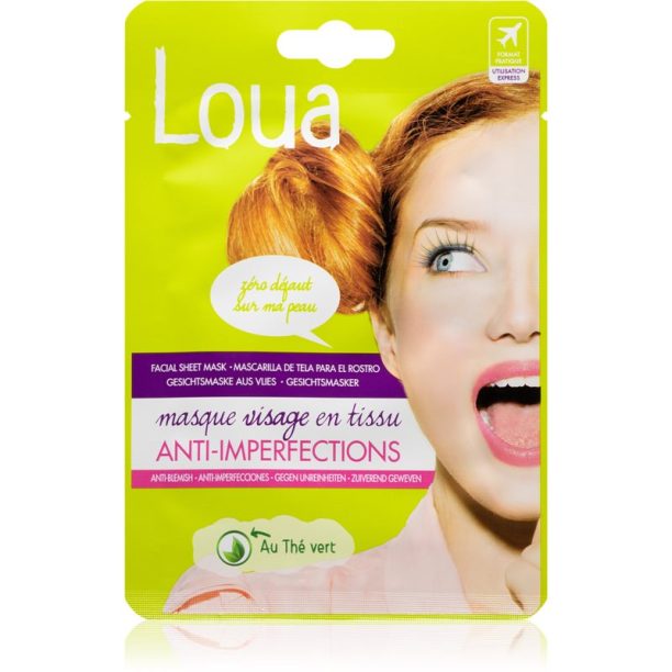 Loua Anti-Blemish Face Mask платнена маска с почистващ ефект 23 мл.