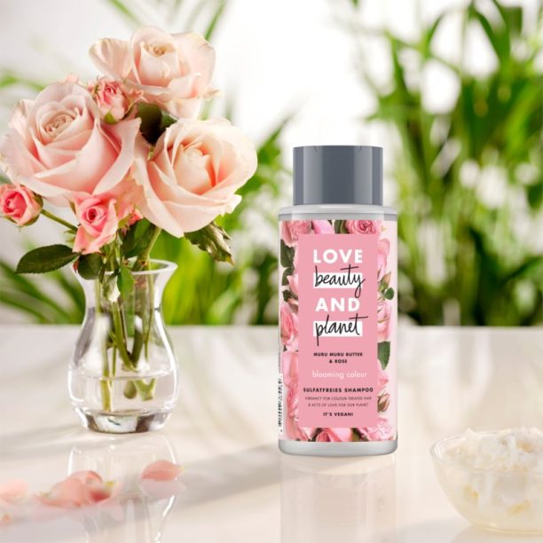 Love Beauty & Planet Blooming Colour безсулфатен шампоан за боядисана коса 400 мл. купи на топ цена