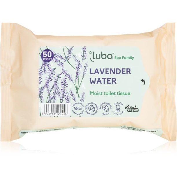 Luba ECO Family влажна тоалетна хартия Lavander 50 бр.