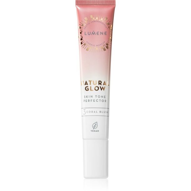 Lumene Natural Glow Skin Tone Perfector кремообразен руж цвят 3 Coral Blush 20 мл.