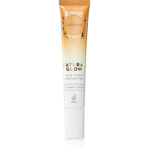 Lumene Natural Glow Skin Tone Perfector течен хайлайтър цвят 1 Honey Glow 20 мл.