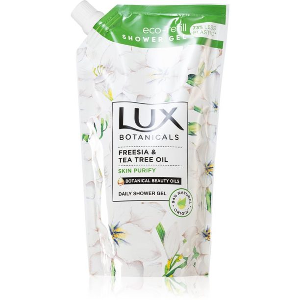 Lux Eco-Refill Freesia & Tea Tree Oil нежен душ гел пълнител 500 мл.