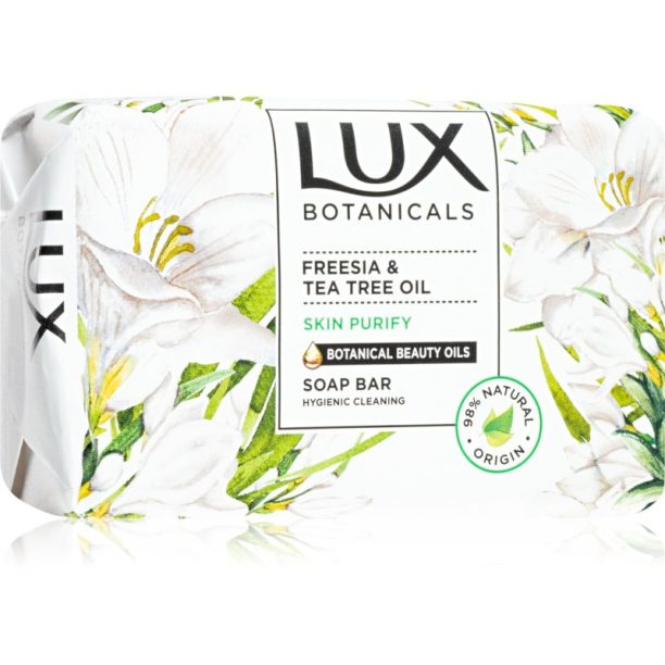 Lux Freesia & Tea Tree Oil почистващ твърд сапун 90 гр.