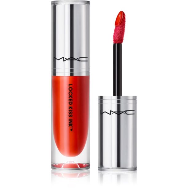 MAC Cosmetics Locked Kiss Ink 24HR Lipcolour дълготрайно матово течно червило цвят Gutsy 4 мл.