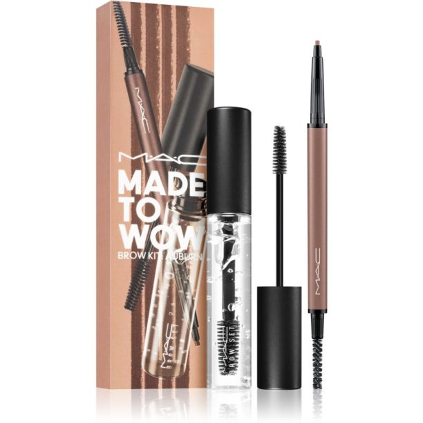 MAC Cosmetics Made To Wow Brow Kit подаръчен комплект Auburn (за вежди) цвят